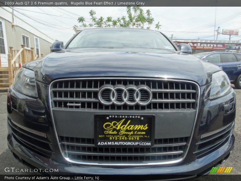Mugello Blue Pearl Effect / Limestone Grey 2009 Audi Q7 3.6 Premium quattro