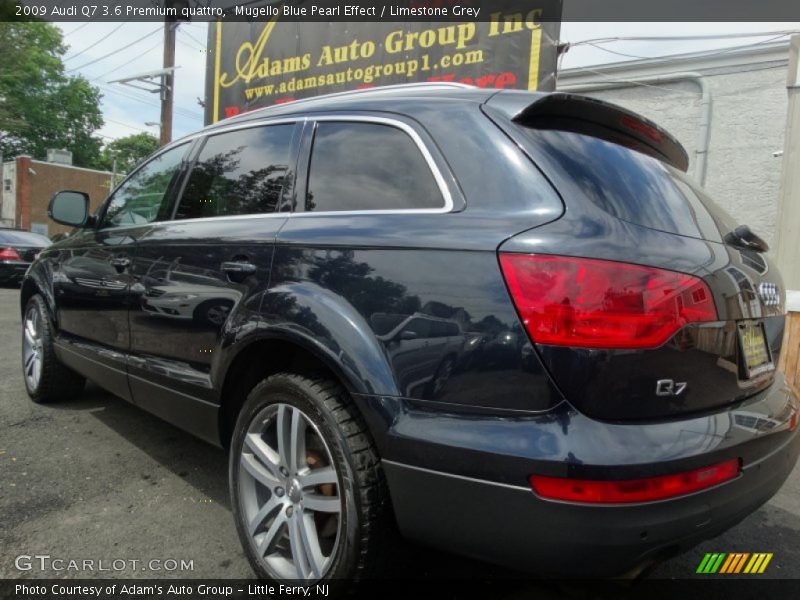 Mugello Blue Pearl Effect / Limestone Grey 2009 Audi Q7 3.6 Premium quattro