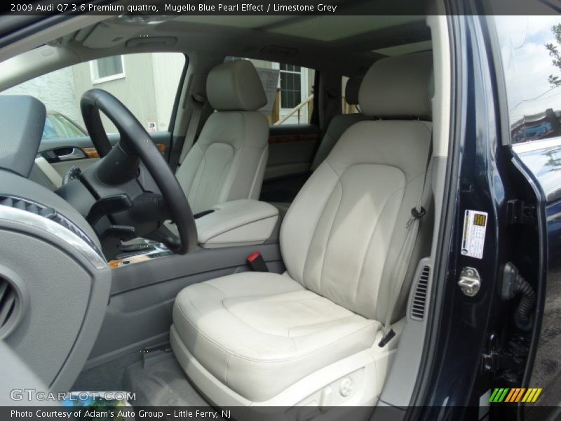Mugello Blue Pearl Effect / Limestone Grey 2009 Audi Q7 3.6 Premium quattro