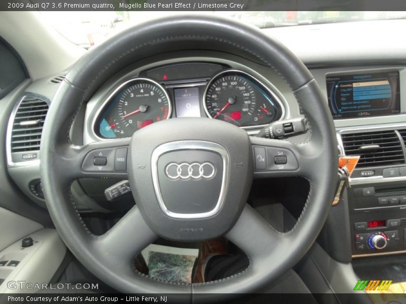 Mugello Blue Pearl Effect / Limestone Grey 2009 Audi Q7 3.6 Premium quattro