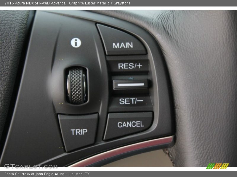 Graphite Luster Metallic / Graystone 2016 Acura MDX SH-AWD Advance