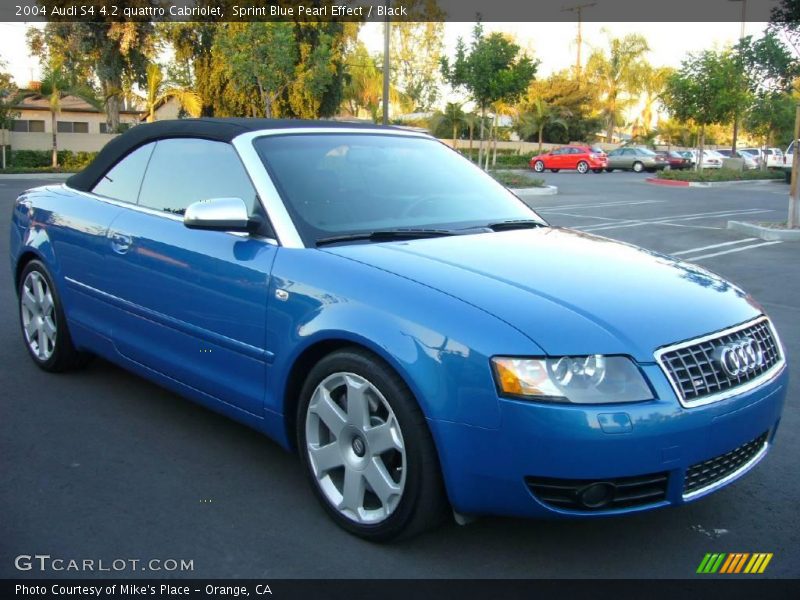 Sprint Blue Pearl Effect / Black 2004 Audi S4 4.2 quattro Cabriolet