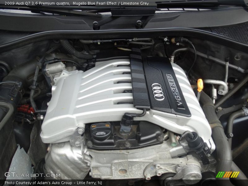 Mugello Blue Pearl Effect / Limestone Grey 2009 Audi Q7 3.6 Premium quattro