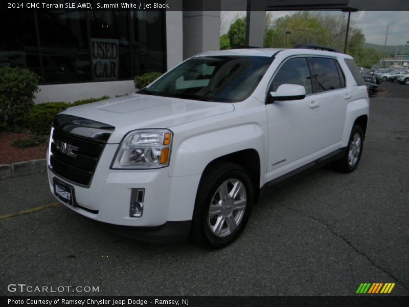 Summit White / Jet Black 2014 GMC Terrain SLE AWD