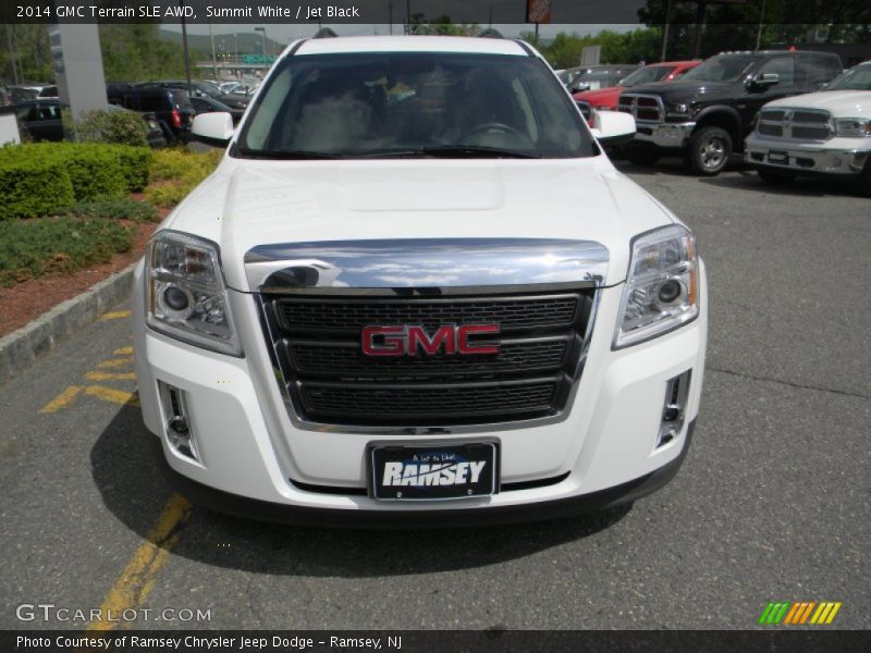Summit White / Jet Black 2014 GMC Terrain SLE AWD