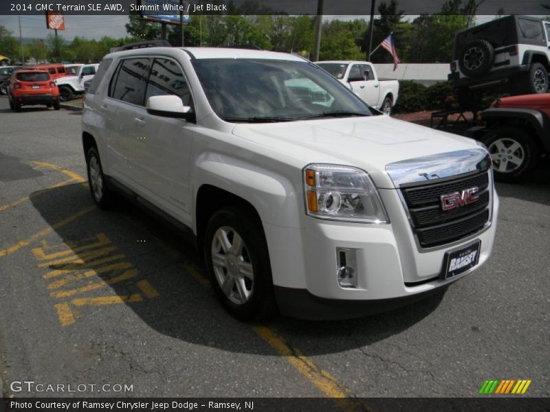 Summit White / Jet Black 2014 GMC Terrain SLE AWD