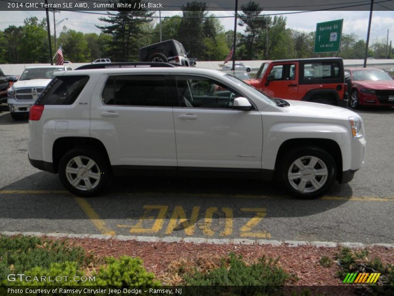 Summit White / Jet Black 2014 GMC Terrain SLE AWD