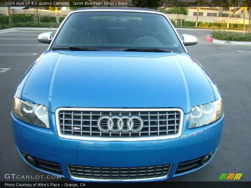 Sprint Blue Pearl Effect / Black 2004 Audi S4 4.2 quattro Cabriolet