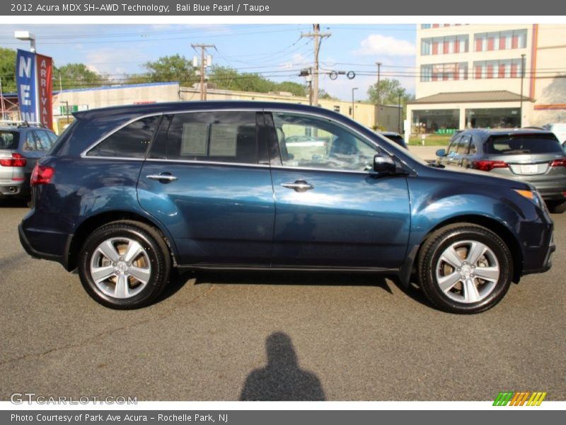 Bali Blue Pearl / Taupe 2012 Acura MDX SH-AWD Technology