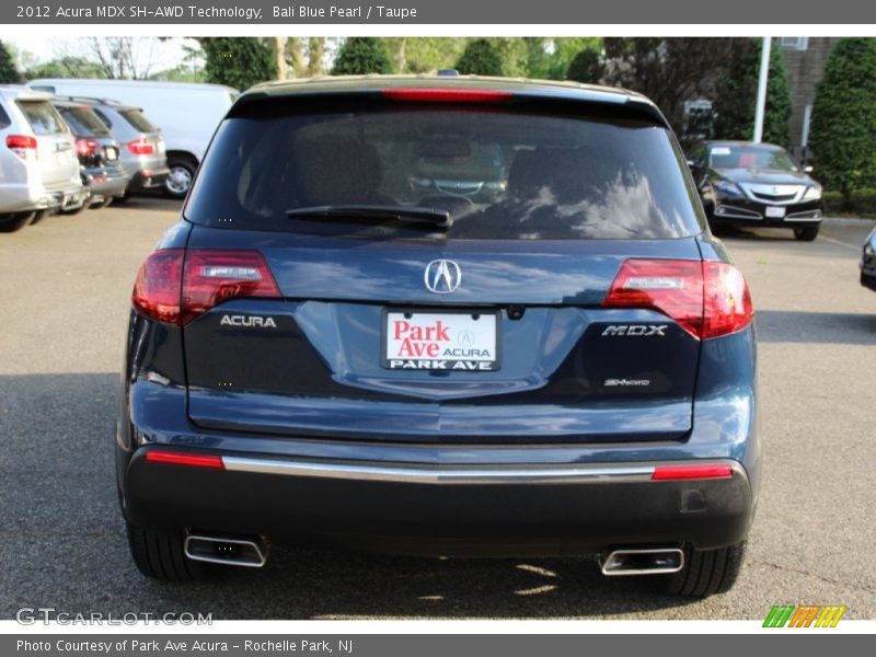 Bali Blue Pearl / Taupe 2012 Acura MDX SH-AWD Technology
