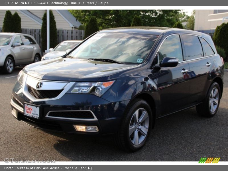 Bali Blue Pearl / Taupe 2012 Acura MDX SH-AWD Technology