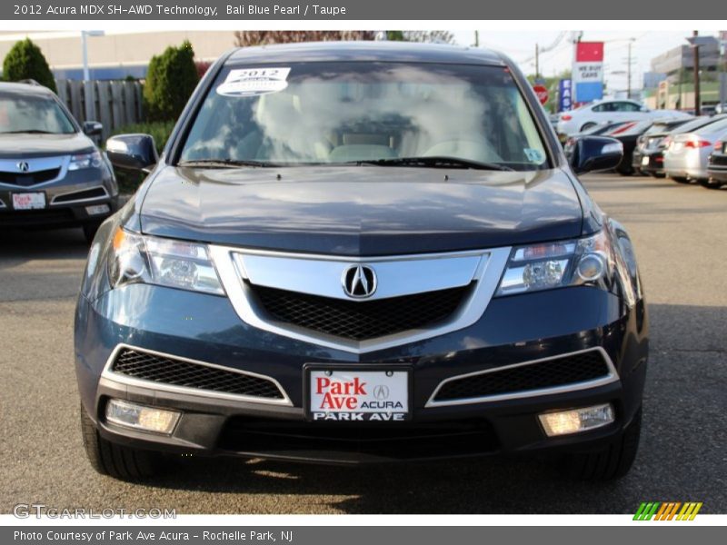 Bali Blue Pearl / Taupe 2012 Acura MDX SH-AWD Technology