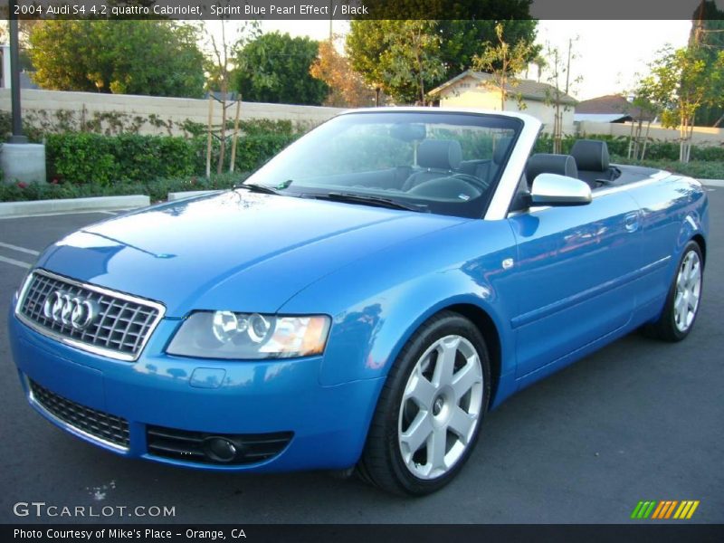 Sprint Blue Pearl Effect / Black 2004 Audi S4 4.2 quattro Cabriolet