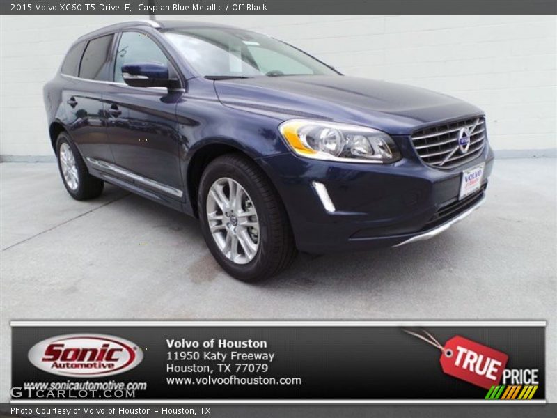 Caspian Blue Metallic / Off Black 2015 Volvo XC60 T5 Drive-E