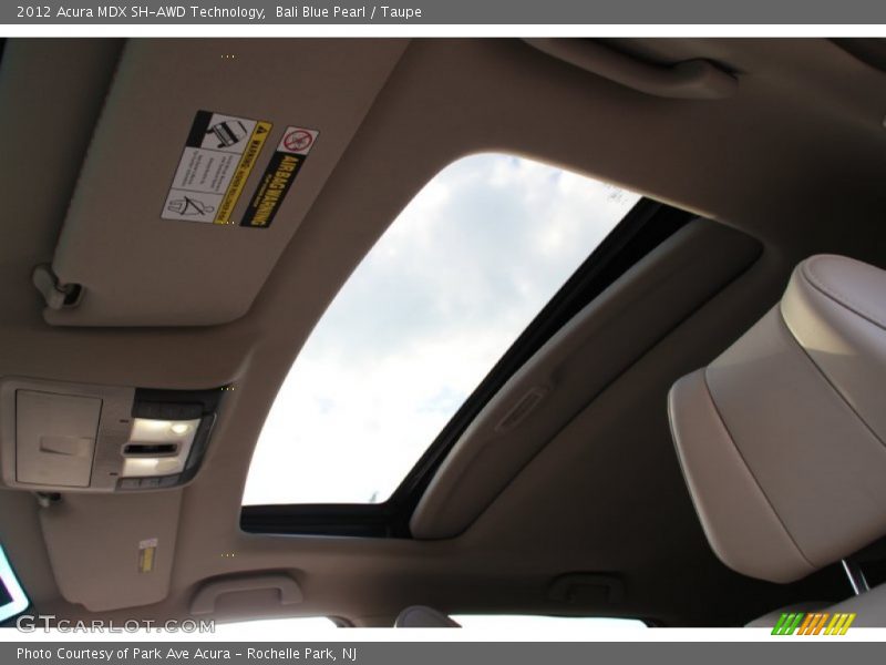Bali Blue Pearl / Taupe 2012 Acura MDX SH-AWD Technology