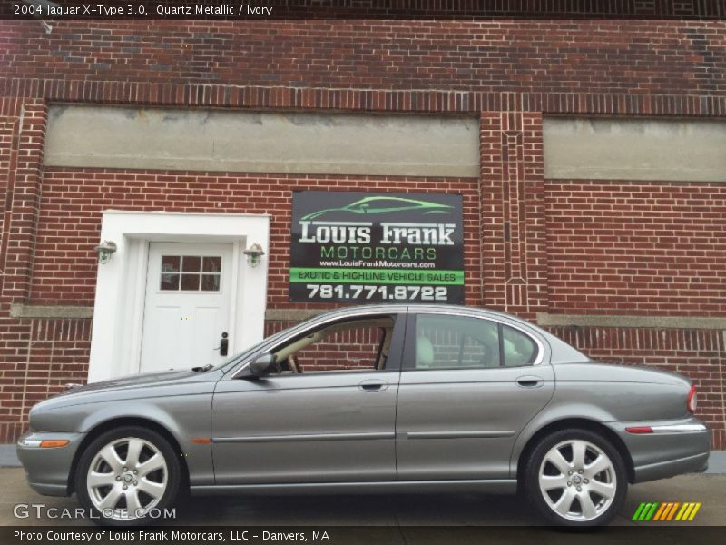 Quartz Metallic / Ivory 2004 Jaguar X-Type 3.0