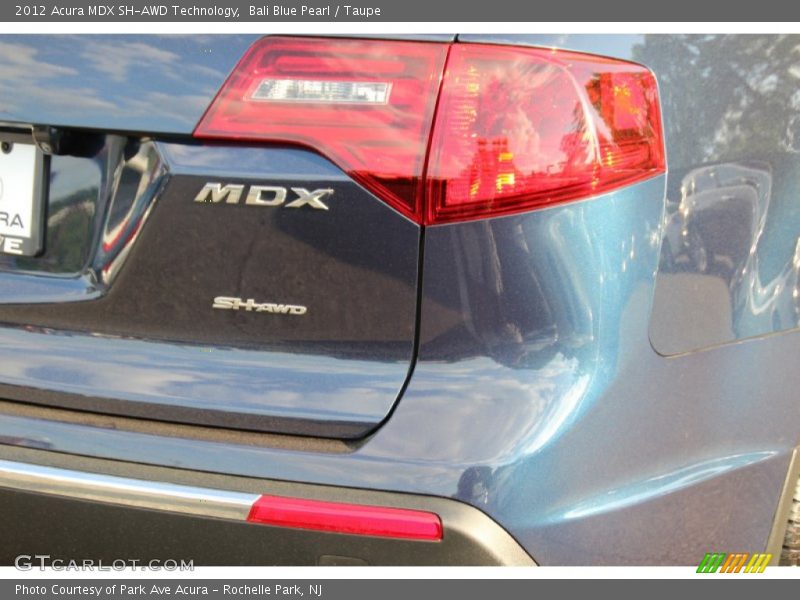 Bali Blue Pearl / Taupe 2012 Acura MDX SH-AWD Technology