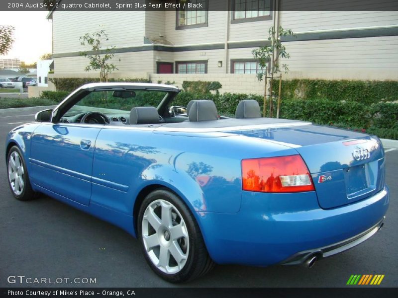Sprint Blue Pearl Effect / Black 2004 Audi S4 4.2 quattro Cabriolet
