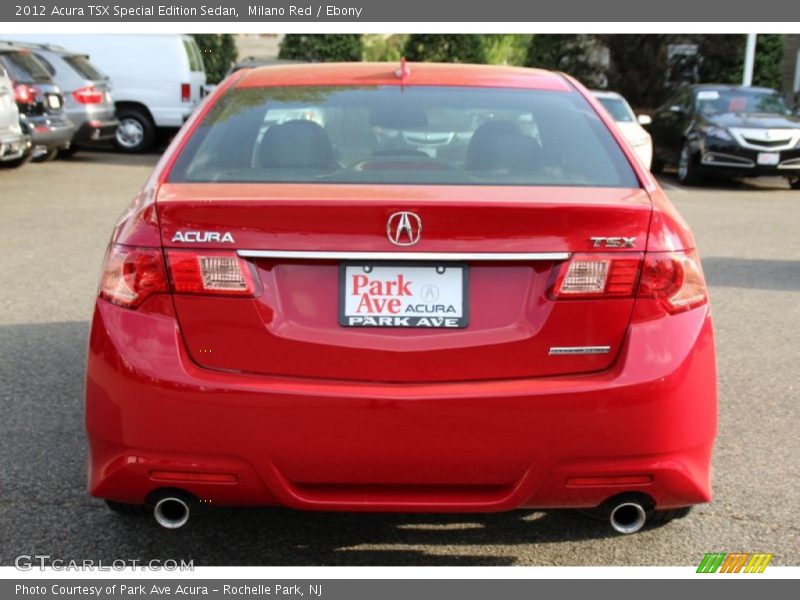 Milano Red / Ebony 2012 Acura TSX Special Edition Sedan