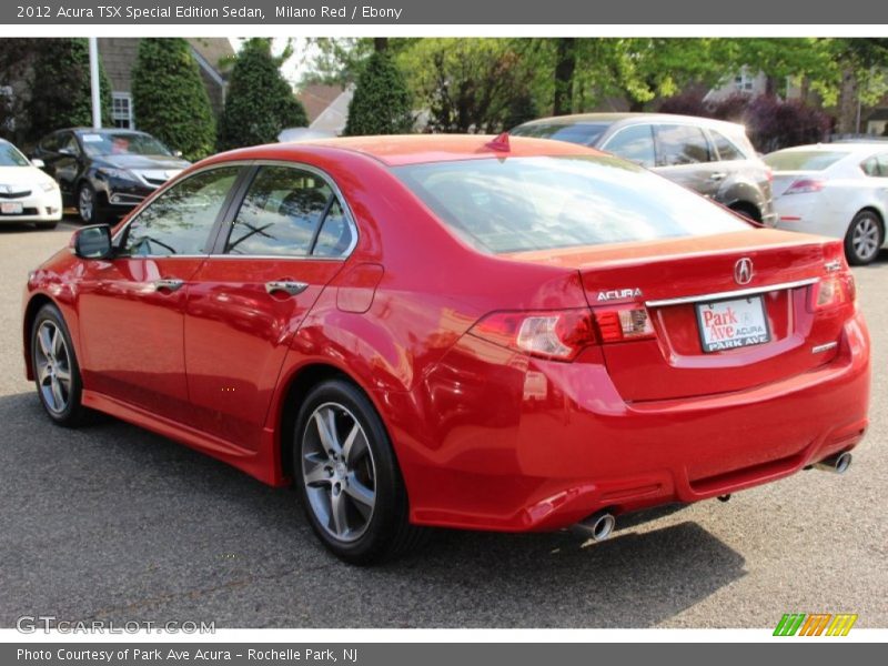 Milano Red / Ebony 2012 Acura TSX Special Edition Sedan