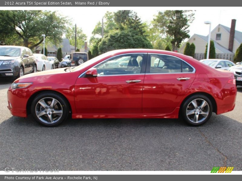 Milano Red / Ebony 2012 Acura TSX Special Edition Sedan