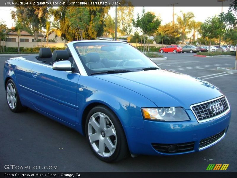 Sprint Blue Pearl Effect / Black 2004 Audi S4 4.2 quattro Cabriolet