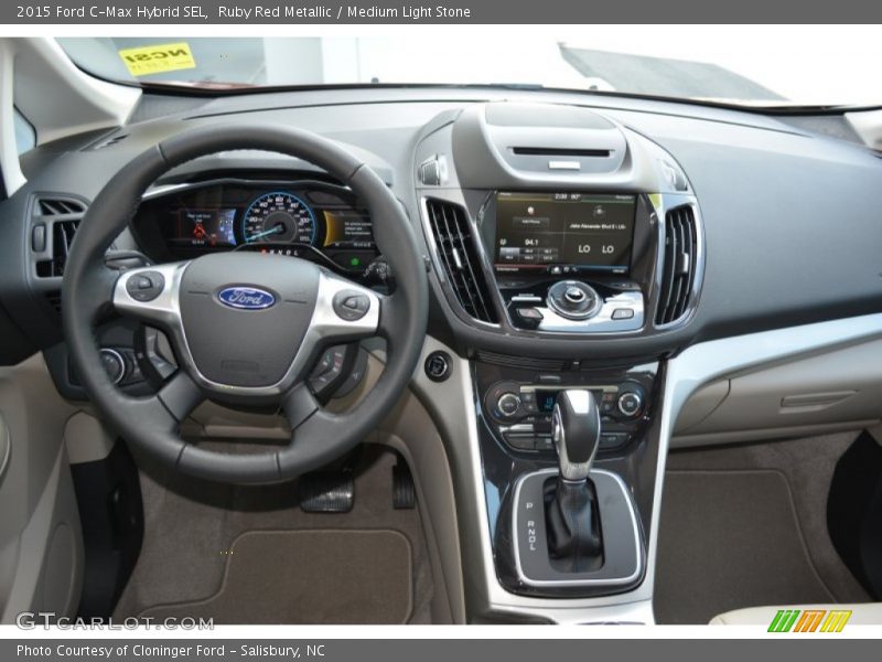 Ruby Red Metallic / Medium Light Stone 2015 Ford C-Max Hybrid SEL