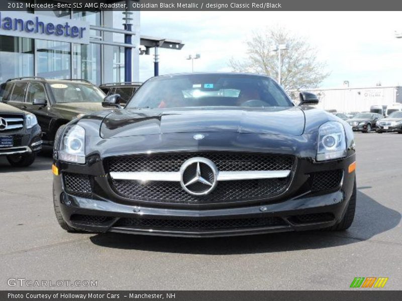 Obsidian Black Metallic / designo Classic Red/Black 2012 Mercedes-Benz SLS AMG Roadster