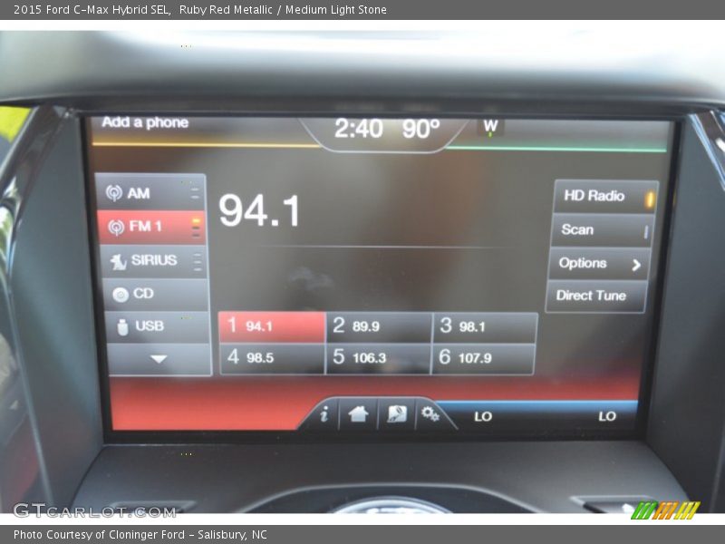 Ruby Red Metallic / Medium Light Stone 2015 Ford C-Max Hybrid SEL