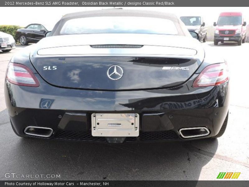 Obsidian Black Metallic / designo Classic Red/Black 2012 Mercedes-Benz SLS AMG Roadster