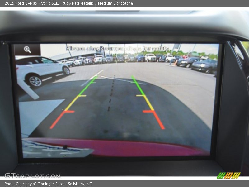 Ruby Red Metallic / Medium Light Stone 2015 Ford C-Max Hybrid SEL