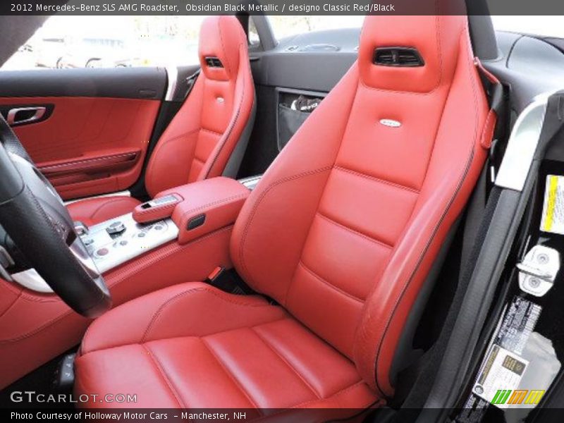 Obsidian Black Metallic / designo Classic Red/Black 2012 Mercedes-Benz SLS AMG Roadster