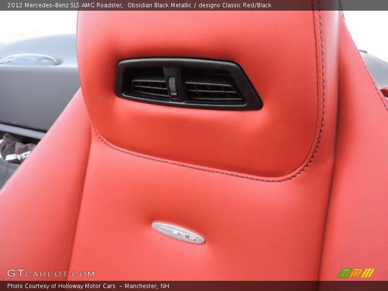 Obsidian Black Metallic / designo Classic Red/Black 2012 Mercedes-Benz SLS AMG Roadster