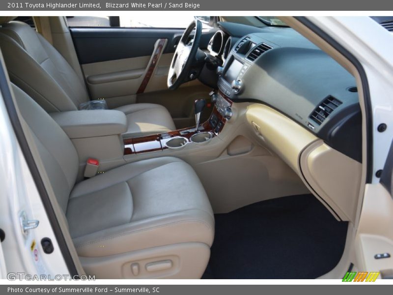 Blizzard White Pearl / Sand Beige 2011 Toyota Highlander Limited