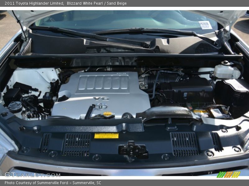 Blizzard White Pearl / Sand Beige 2011 Toyota Highlander Limited