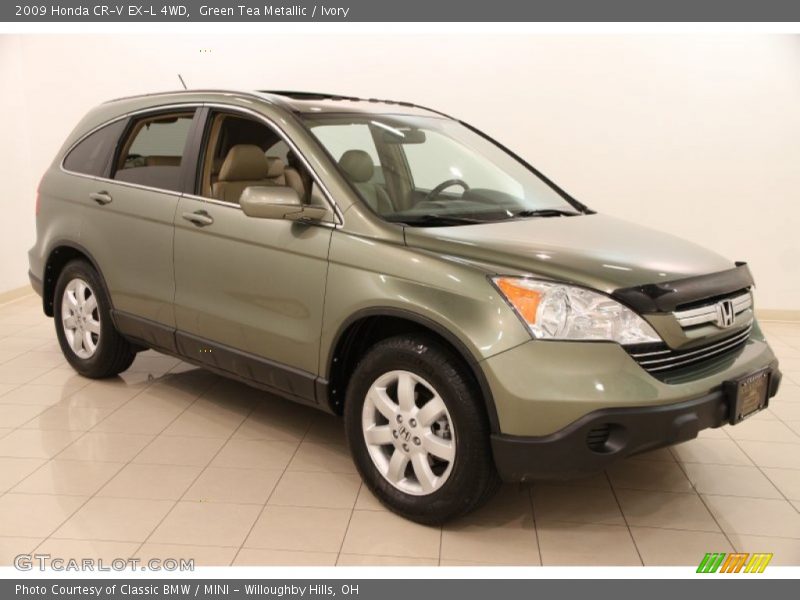 Green Tea Metallic / Ivory 2009 Honda CR-V EX-L 4WD