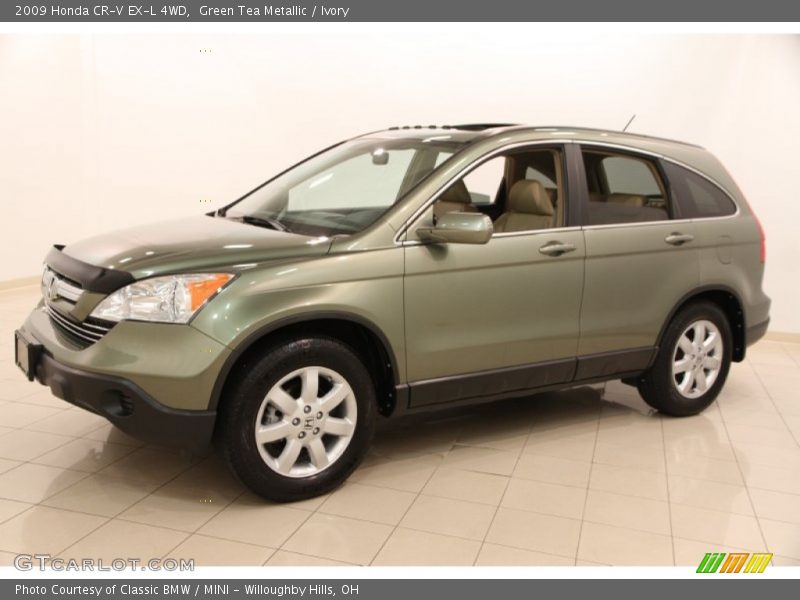 Green Tea Metallic / Ivory 2009 Honda CR-V EX-L 4WD