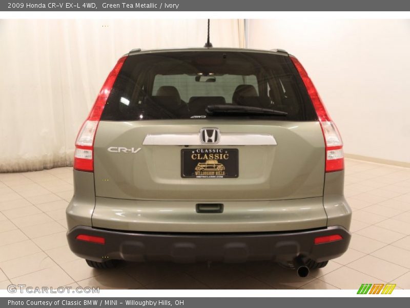 Green Tea Metallic / Ivory 2009 Honda CR-V EX-L 4WD