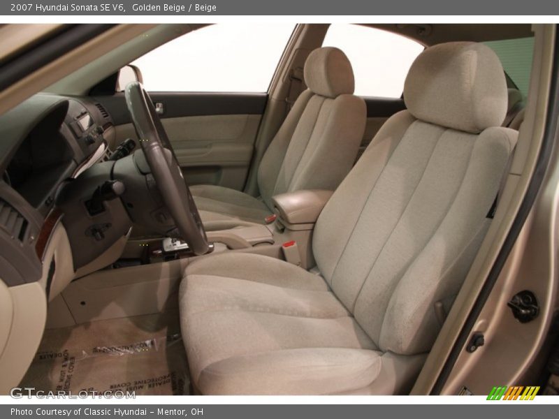 Golden Beige / Beige 2007 Hyundai Sonata SE V6