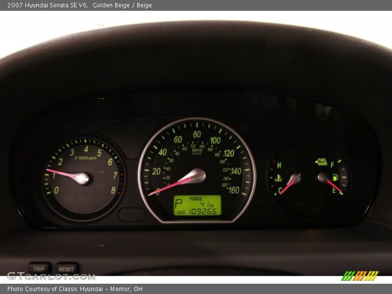 Golden Beige / Beige 2007 Hyundai Sonata SE V6