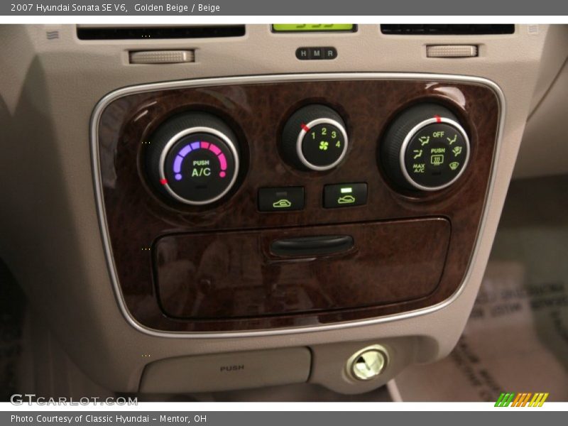 Golden Beige / Beige 2007 Hyundai Sonata SE V6