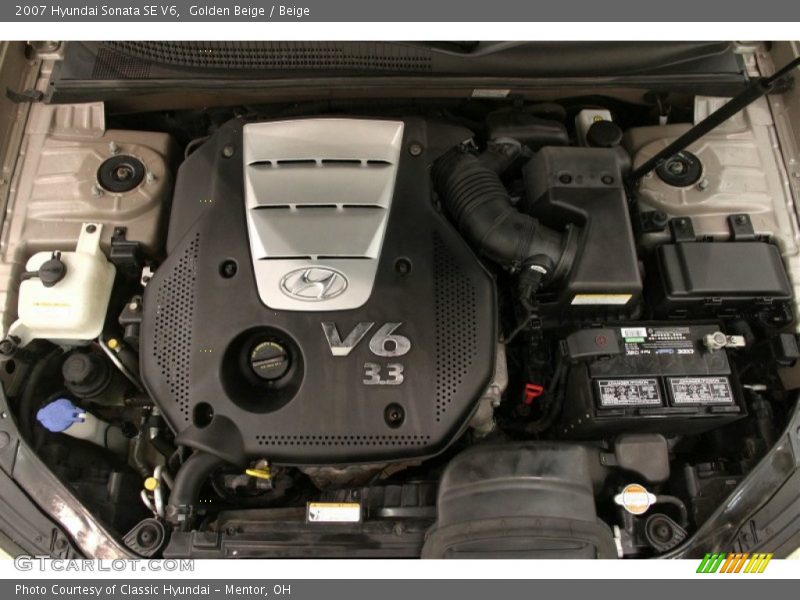  2007 Sonata SE V6 Engine - 3.3 Liter DOHC 24 Valve VVT V6