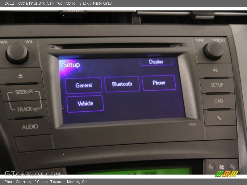 Black / Misty Gray 2012 Toyota Prius 3rd Gen Two Hybrid