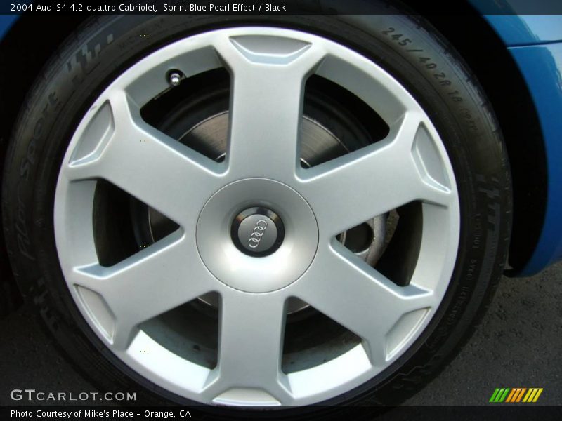 Sprint Blue Pearl Effect / Black 2004 Audi S4 4.2 quattro Cabriolet