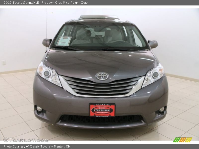 Predawn Gray Mica / Light Gray 2012 Toyota Sienna XLE