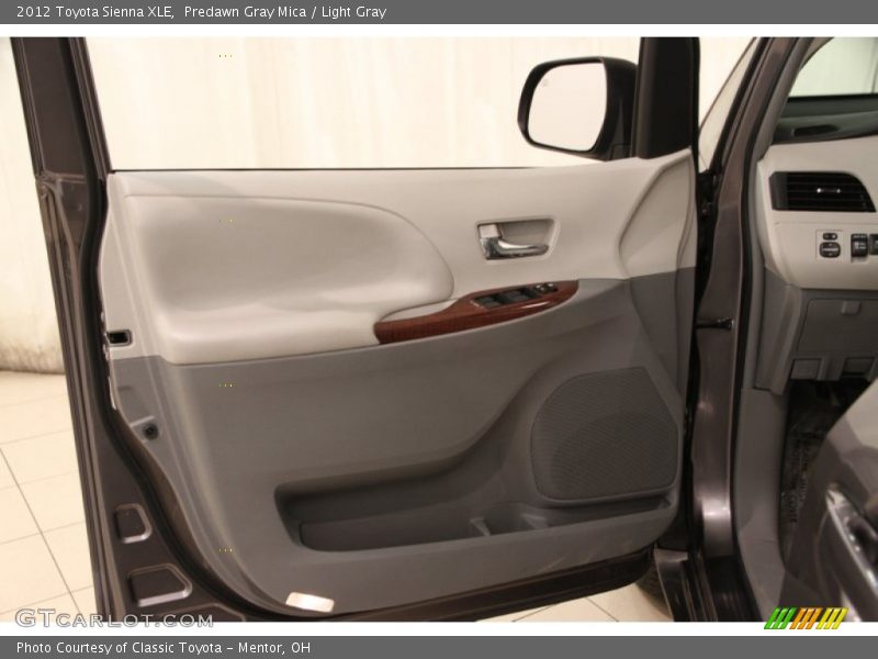 Predawn Gray Mica / Light Gray 2012 Toyota Sienna XLE