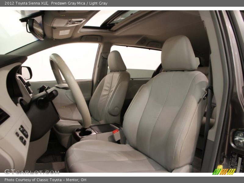Predawn Gray Mica / Light Gray 2012 Toyota Sienna XLE