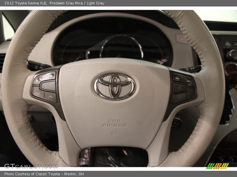 Predawn Gray Mica / Light Gray 2012 Toyota Sienna XLE