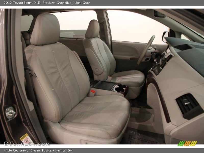 Predawn Gray Mica / Light Gray 2012 Toyota Sienna XLE