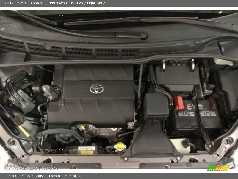 Predawn Gray Mica / Light Gray 2012 Toyota Sienna XLE
